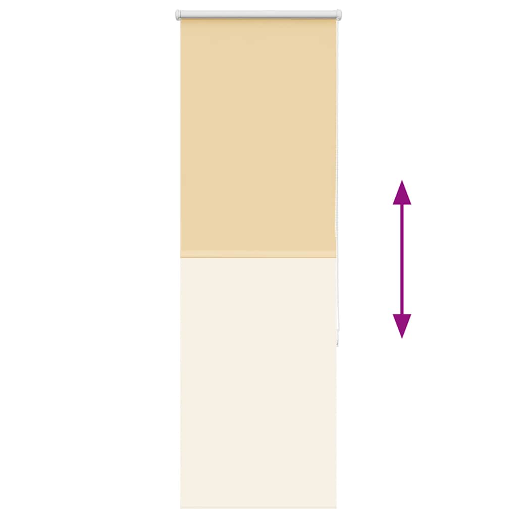 vidaXL Roller Blind Blackout Μπεζ 45x150 cm Πλάτος υφάσματος 40,7 cm