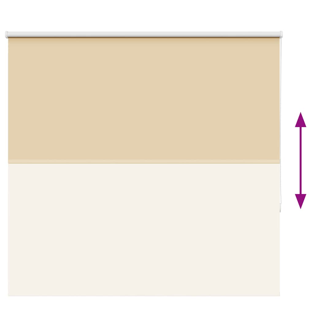 vidaXL Roller Blind Blackout Μπεζ 165x150 cm Πλάτος υφάσματος 161,6cm