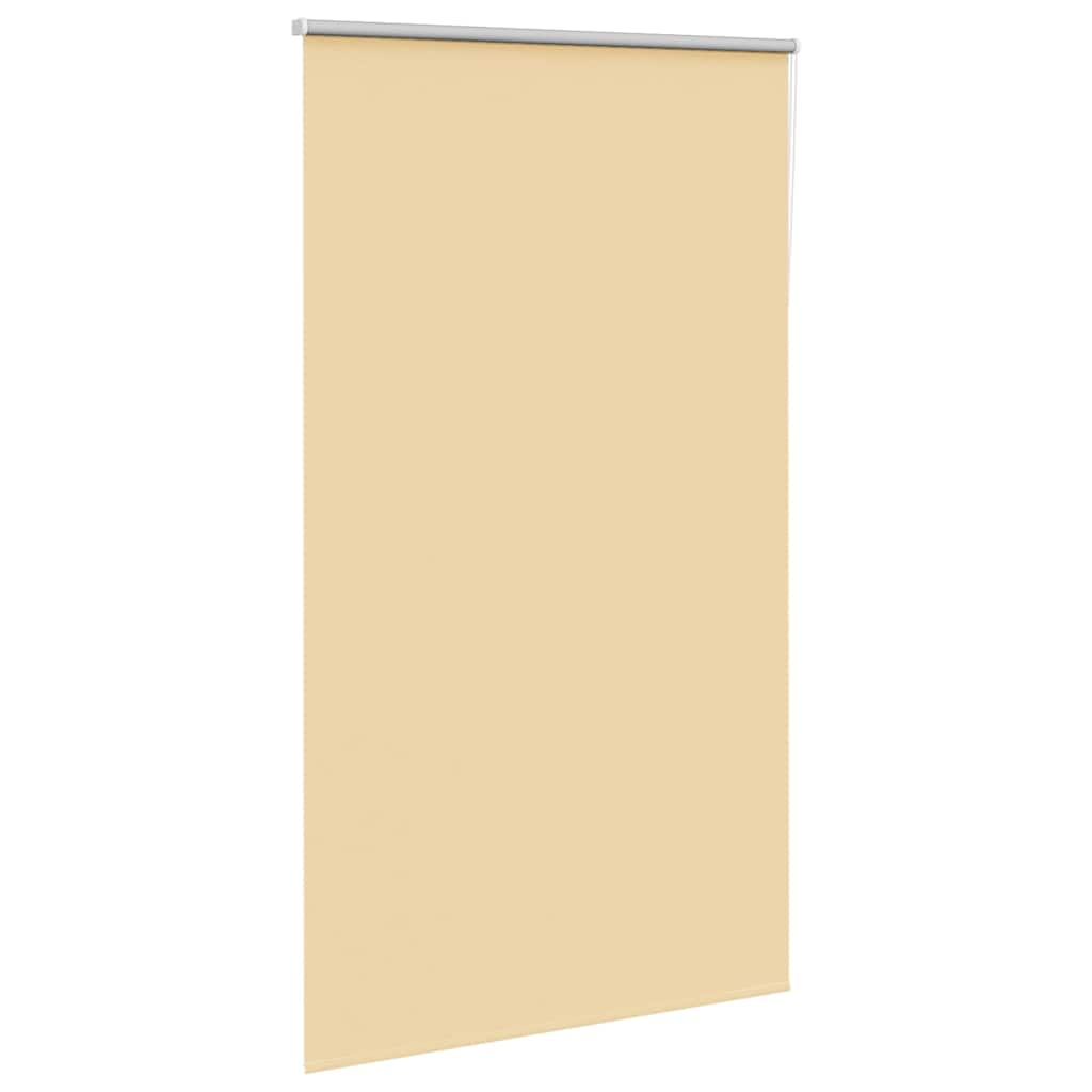 vidaXL Roller Blind Blackout Μπεζ 130x210 cm Πλάτος υφάσματος 126,6cm