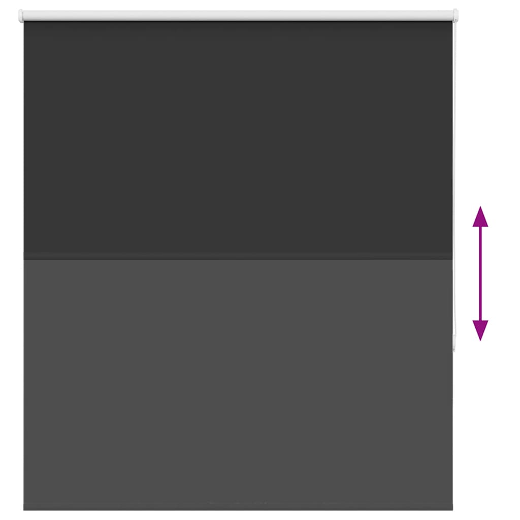 vidaXL Ρολέρ Μπλακάουτ Μαύρο 120x130 cm Πλάτος υφάσματος 116,6 cm