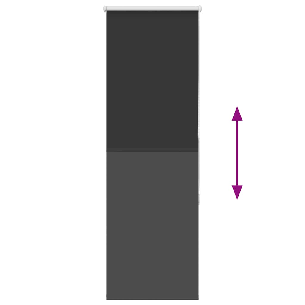 vidaXL Roller Blind Blackout Μαύρο 45x150 cm Πλάτος υφάσματος 40,7 cm