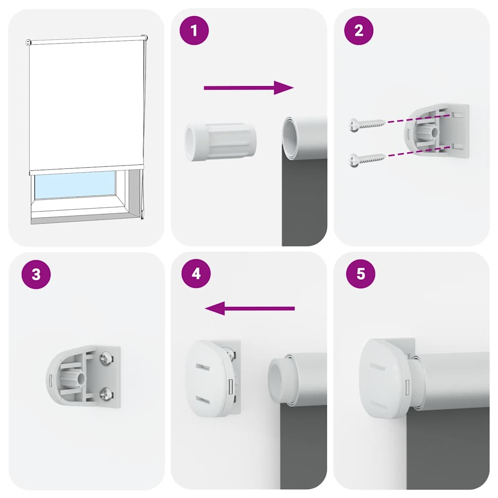 vidaXL Roller Blind Blackout Μαύρο 50x150 cm Πλάτος υφάσματος 45,7 cm