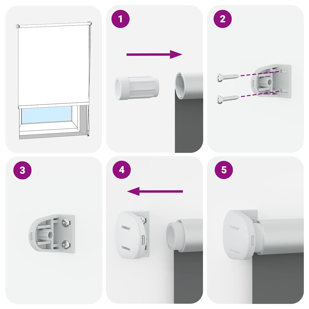 vidaXL Roller Blind Blackout Μαύρο 55x150 cm Πλάτος υφάσματος 50,7 cm