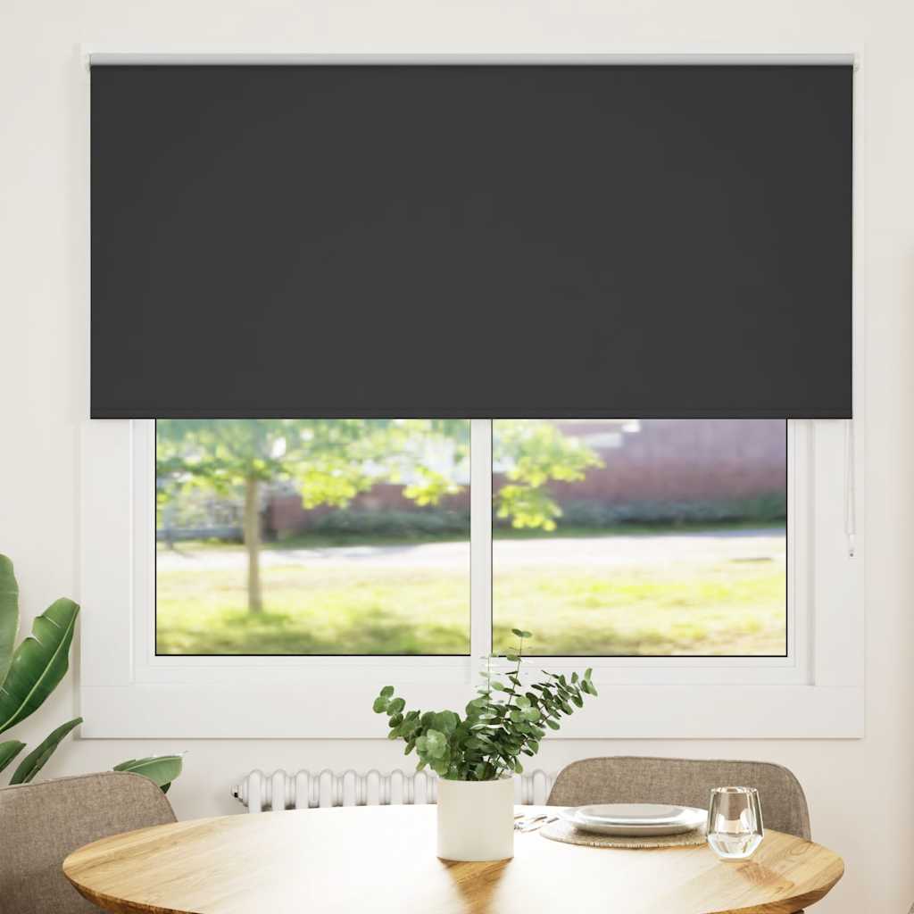 vidaXL Roller Blind Blackout Μαύρο 145x150 cm Πλάτος υφάσματος 141,6cm