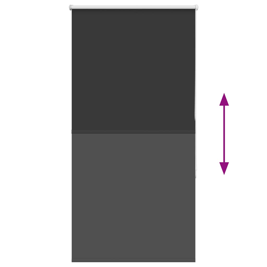 vidaXL Ρολέρ Μπλακάουτ Μαύρο 85x175 cm Πλάτος υφάσματος 80,7 cm