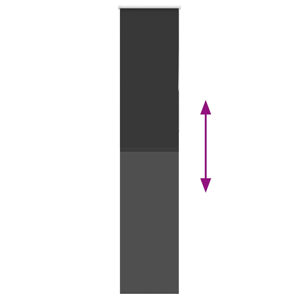 vidaXL Roller Blind Blackout Μαύρο 40x210 cm Πλάτος υφάσματος 35,7 cm