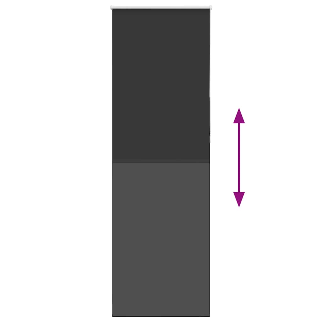 vidaXL Ρολέρ Μπλακάουτ Μαύρο 75x210 cm Πλάτος υφάσματος 70,7 cm