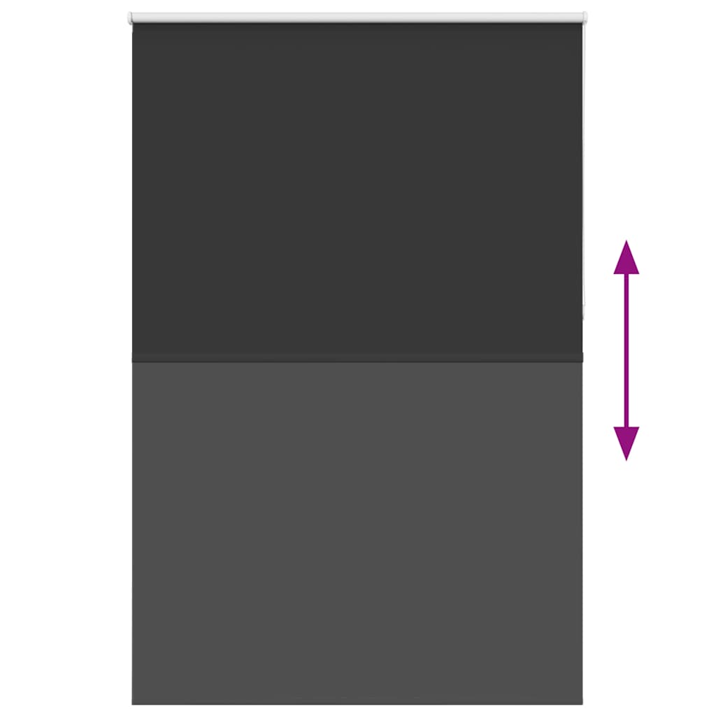 vidaXL Roller Blind Blackout Μαύρο 165x210 cm Πλάτος υφάσματος 161,6cm