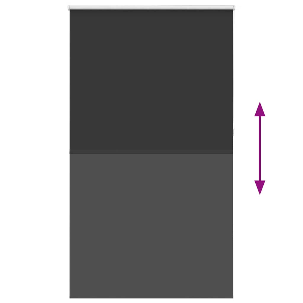 vidaXL Roller Blind Blackout Μαύρο 135x230 cm Πλάτος υφάσματος 131,6cm