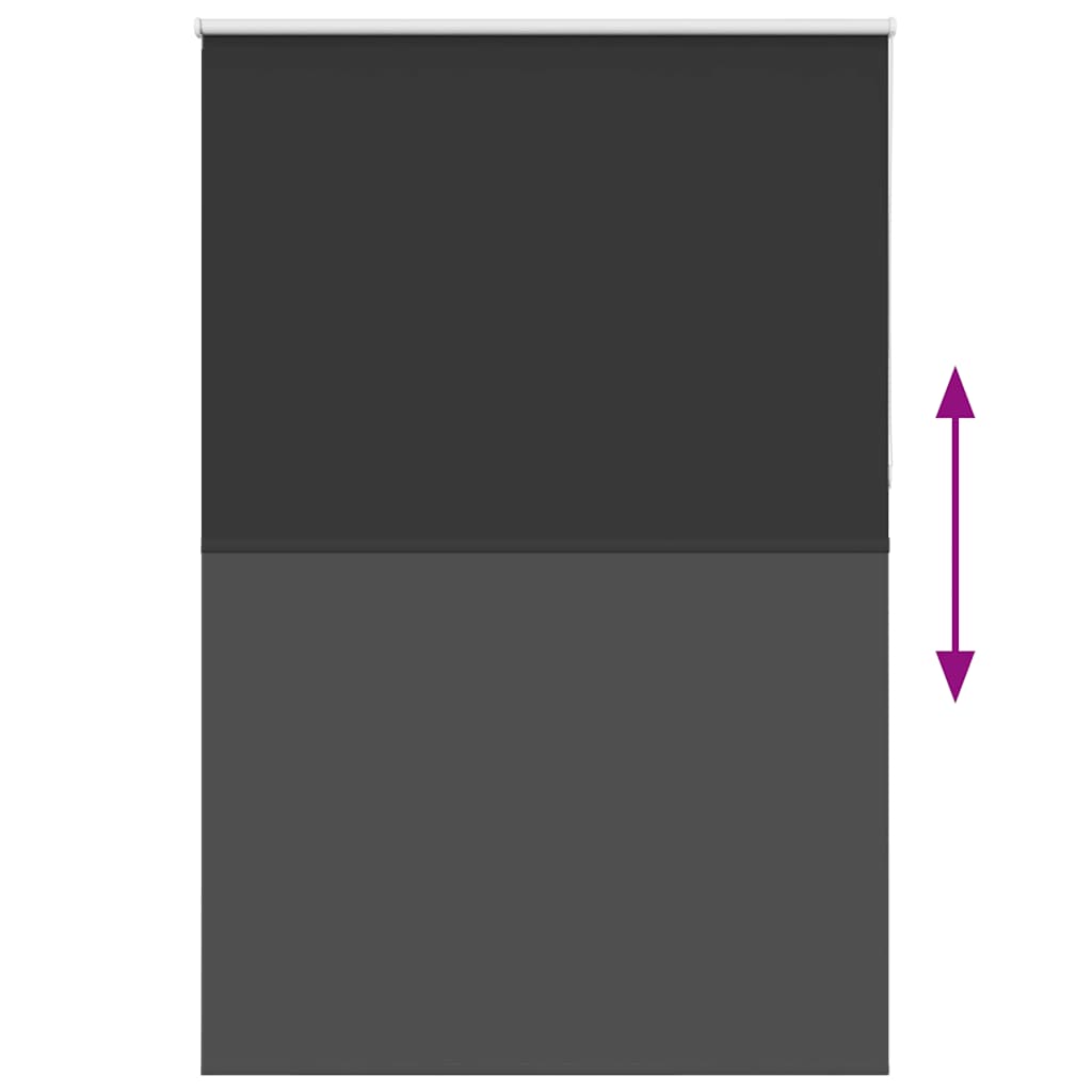 vidaXL Roller Blind Blackout Μαύρο 145x230 cm Πλάτος υφάσματος 141,6cm