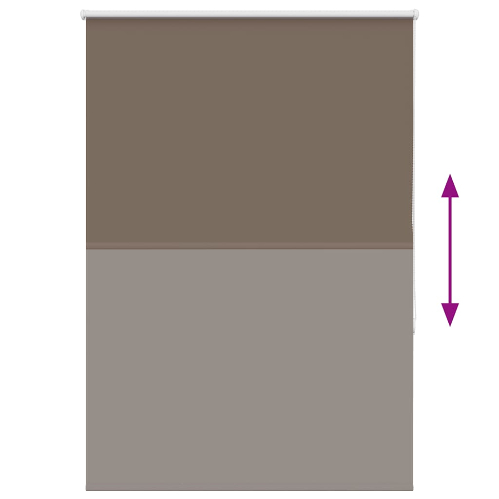 vidaXL Ρολέρ Μπλακάουτ Coffee 110x130 εκ. Πλάτος υφάσματος 105,7 εκ.