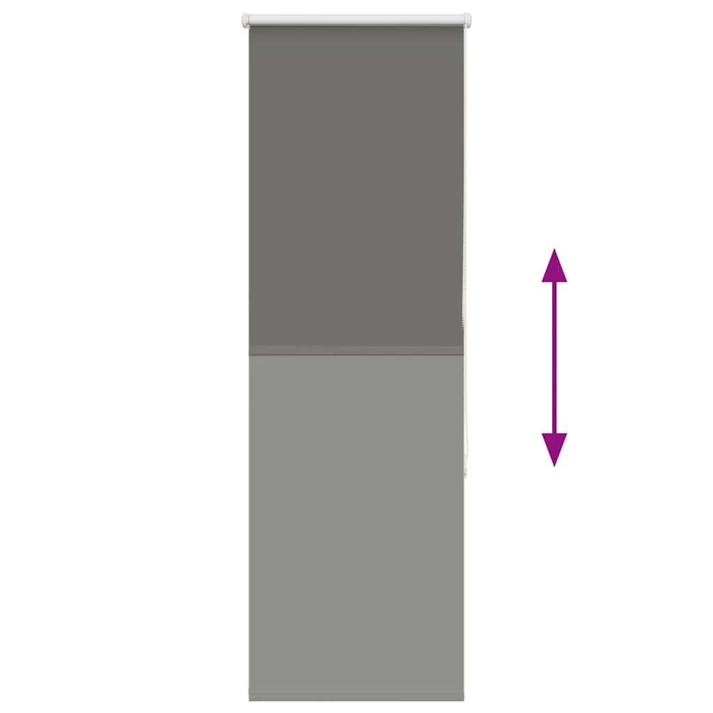 vidaXL Ρολέρ Μπλακάουτ γκρί 45x130 cm Πλάτος υφάσματος 40,7 cm