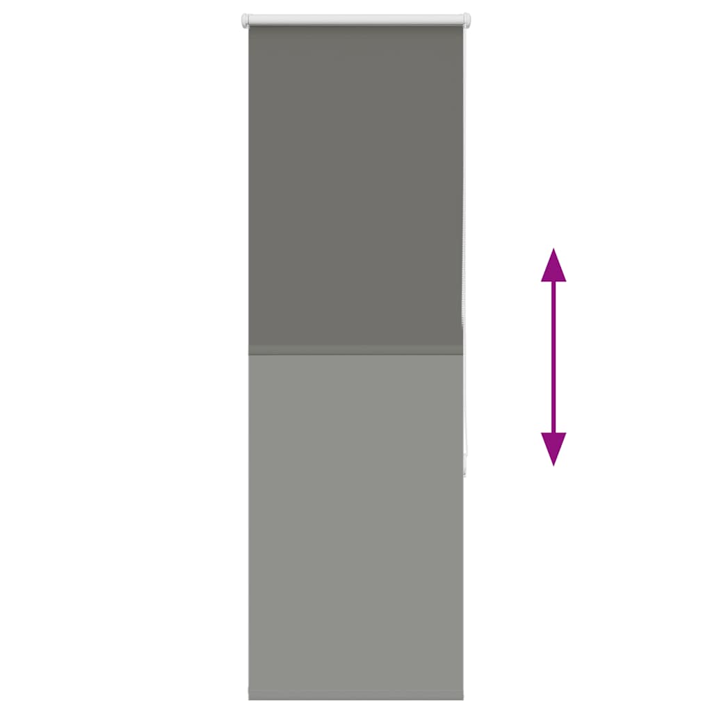 vidaXL Ρολέρ Μπλακάουτ γκρί 50x130 cm Πλάτος υφάσματος 45,7 cm