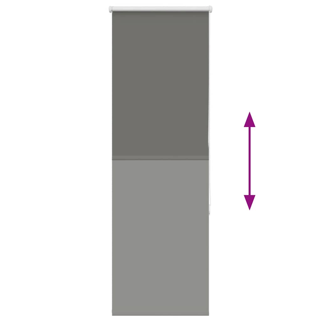 vidaXL Ρολέρ Μπλακάουτ γκρί 60x130 cm Πλάτος υφάσματος 55,7 cm