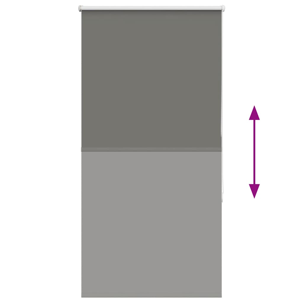 vidaXL Ρολέρ Μπλακάουτ γκρί 80x130 cm Πλάτος υφάσματος 75,7 cm
