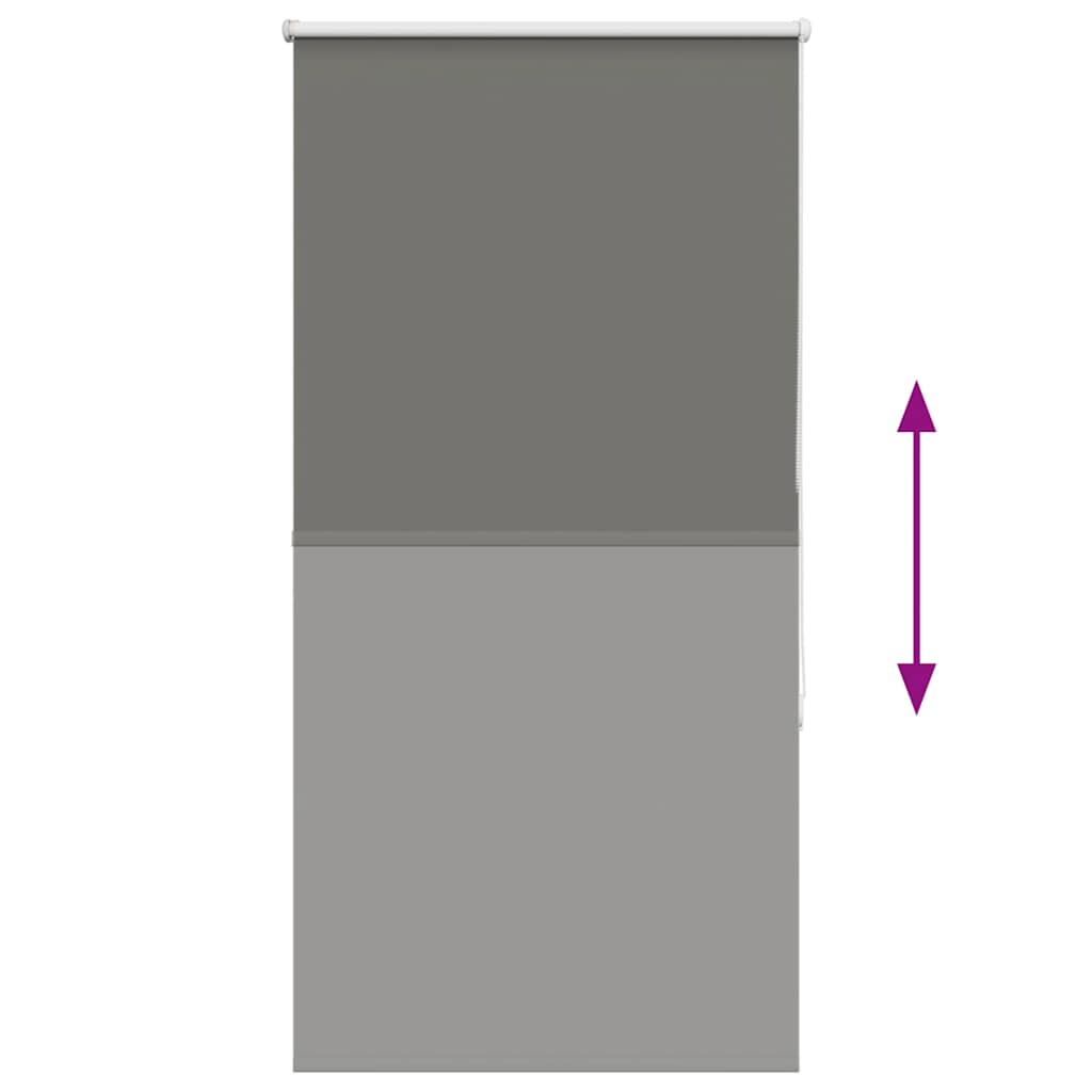 vidaXL Ρολέρ Μπλακάουτ γκρί 85x130 cm Πλάτος υφάσματος 80,7 cm