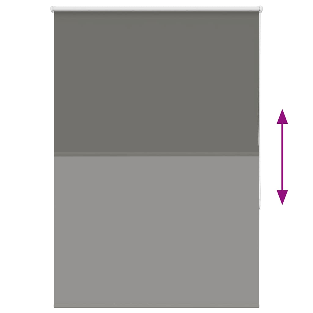 vidaXL Ρολέρ Μπλακάουτ γκρί 90x130 cm Πλάτος υφάσματος 85,7 cm