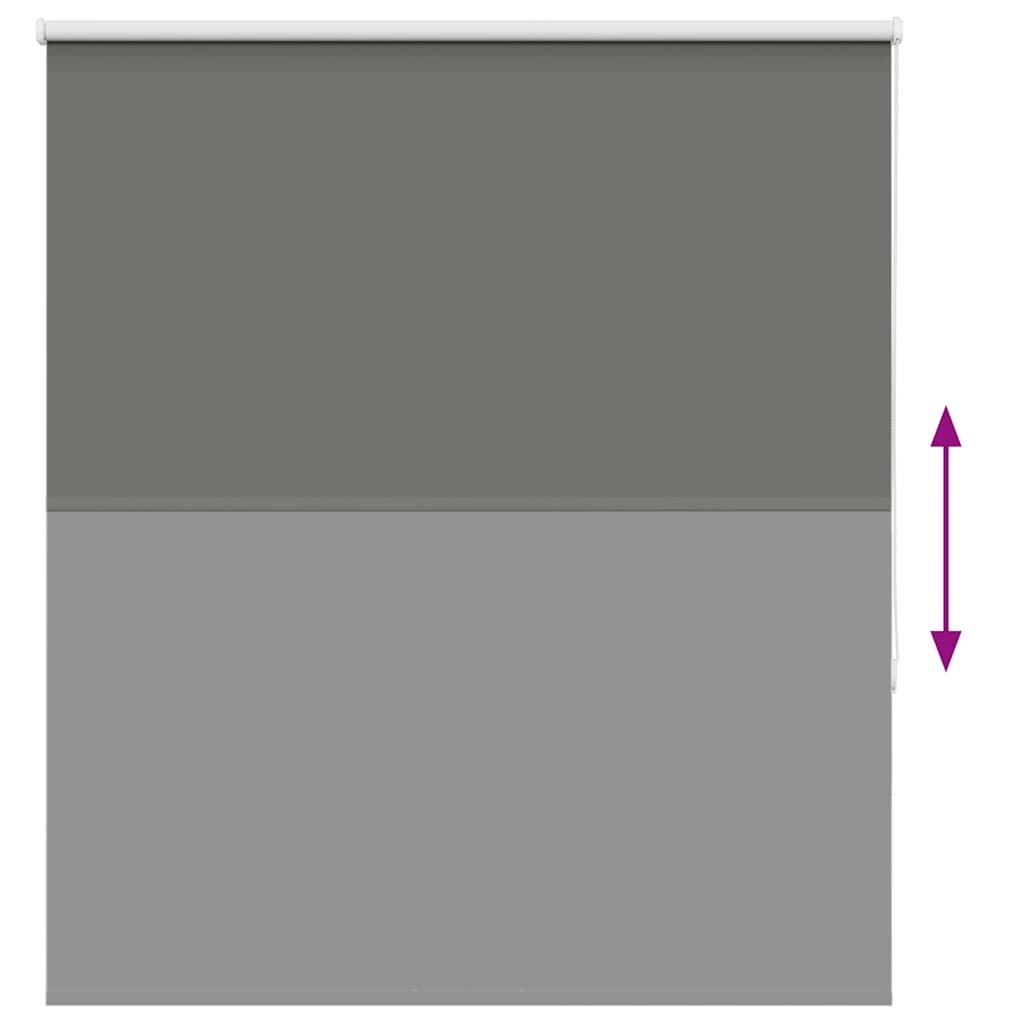 vidaXL Ρολέρ Μπλακάουτ γκρί 120x130 cm Πλάτος υφάσματος 116,6 cm