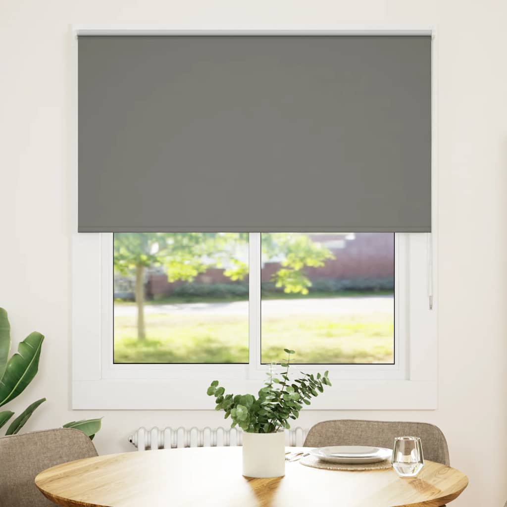 vidaXL Ρολέρ Μπλακάουτ γκρί 120x130 cm Πλάτος υφάσματος 116,6 cm