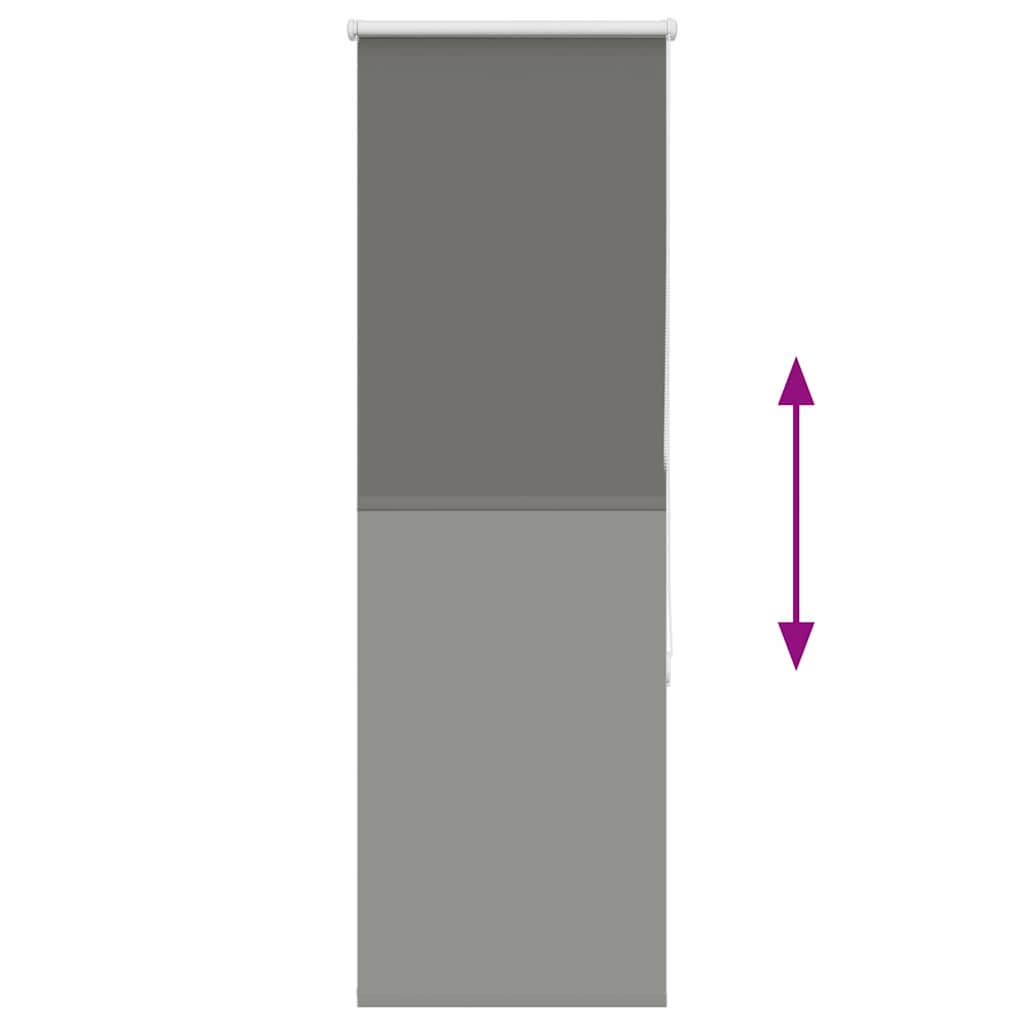 vidaXL Roller Blind Blackout γκρί 45x150 cm Πλάτος υφάσματος 40,7 cm