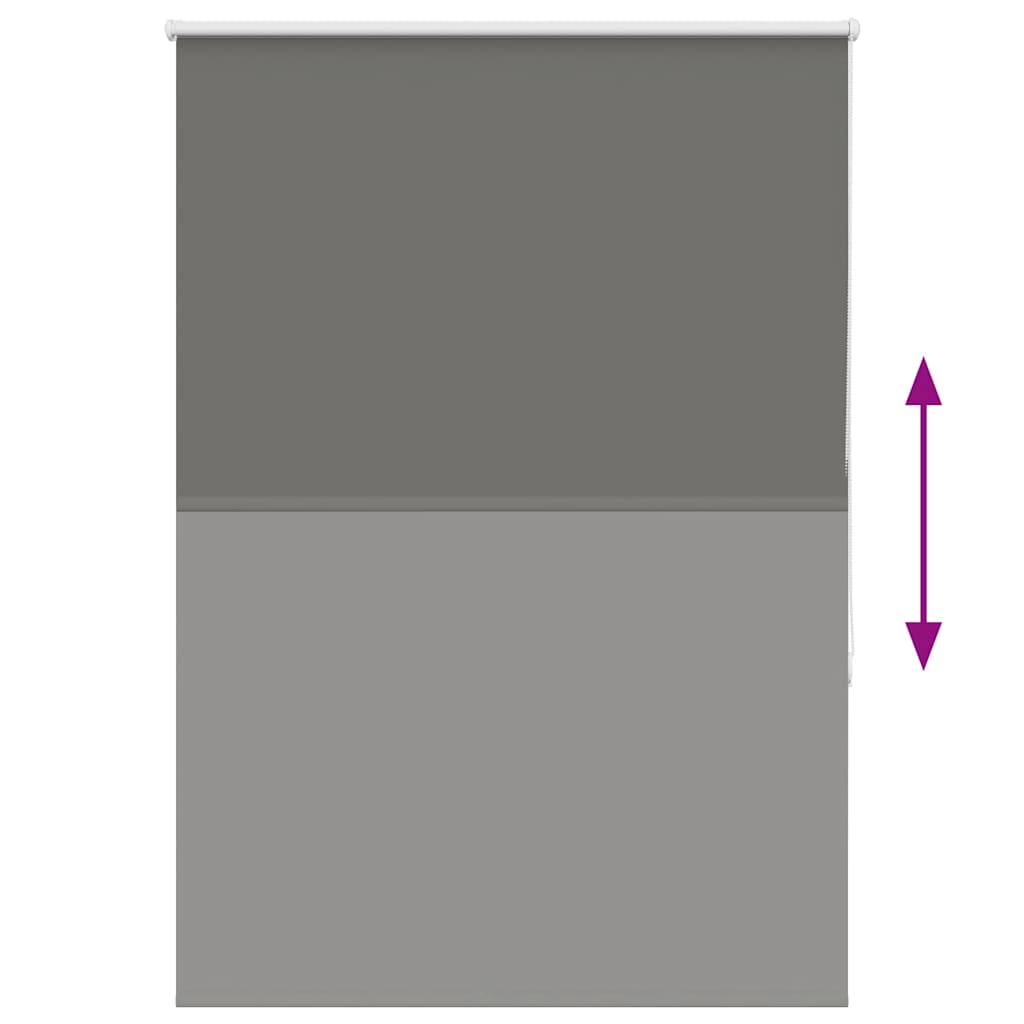 vidaXL Ρολέρ Μπλακάουτ γκρί 90x150 cm Πλάτος υφάσματος 85,7 cm