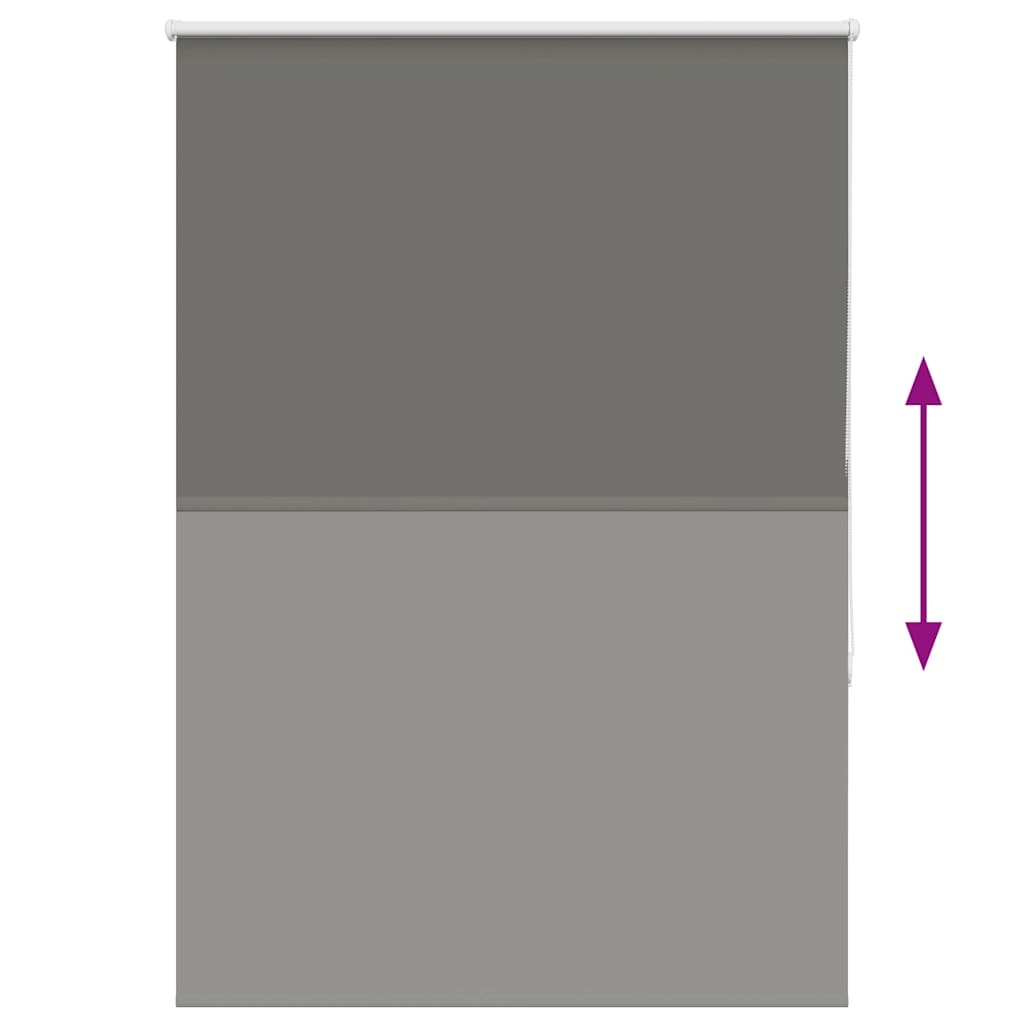 vidaXL Ρολέρ Μπλακάουτ γκρί 100x150 cm Πλάτος υφάσματος 95,7 cm