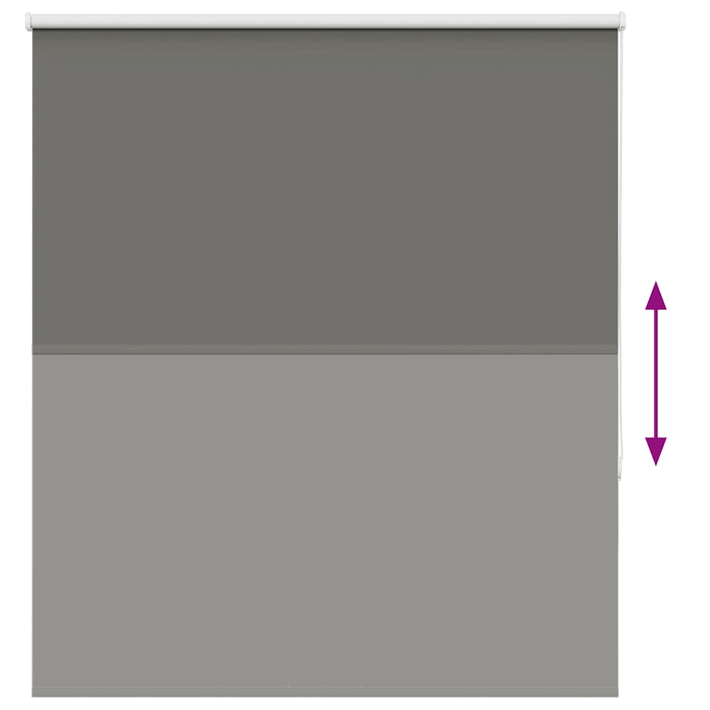 vidaXL Roller Blind Blackout γκρί 130x150 cm Πλάτος υφάσματος 126,6cm