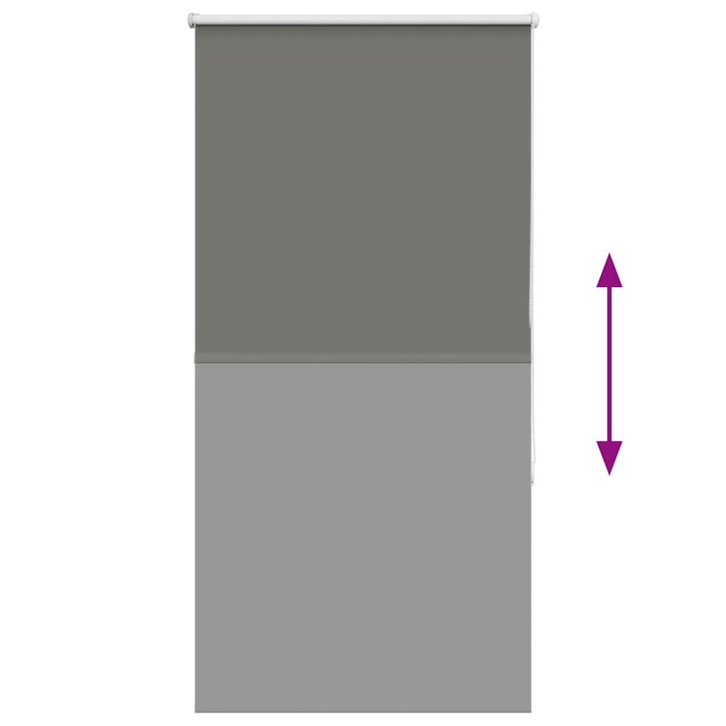 vidaXL Ρολέρ Μπλακάουτ γκρί 80x175 cm Πλάτος υφάσματος 75,7 cm