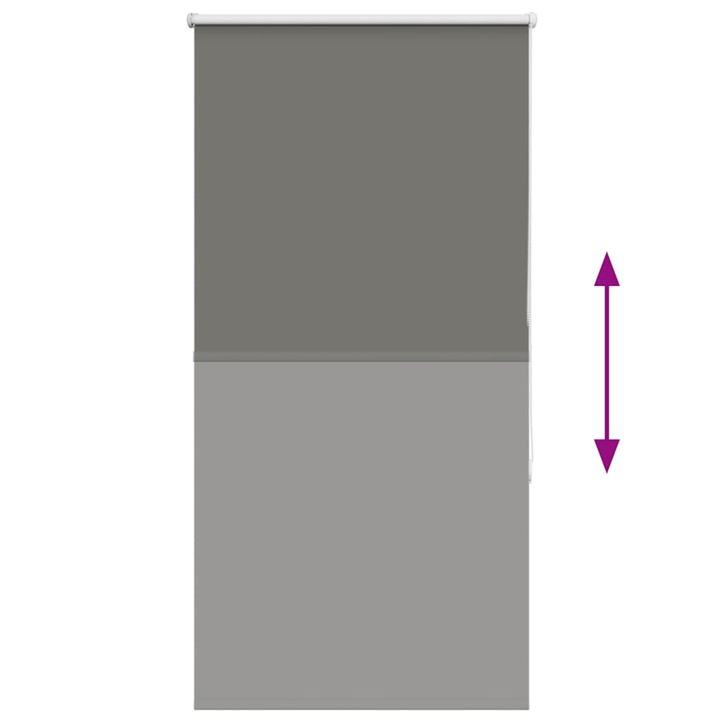 vidaXL Ρολέρ Μπλακάουτ γκρί 85x175cm Πλάτος υφάσματος 80,7 cm