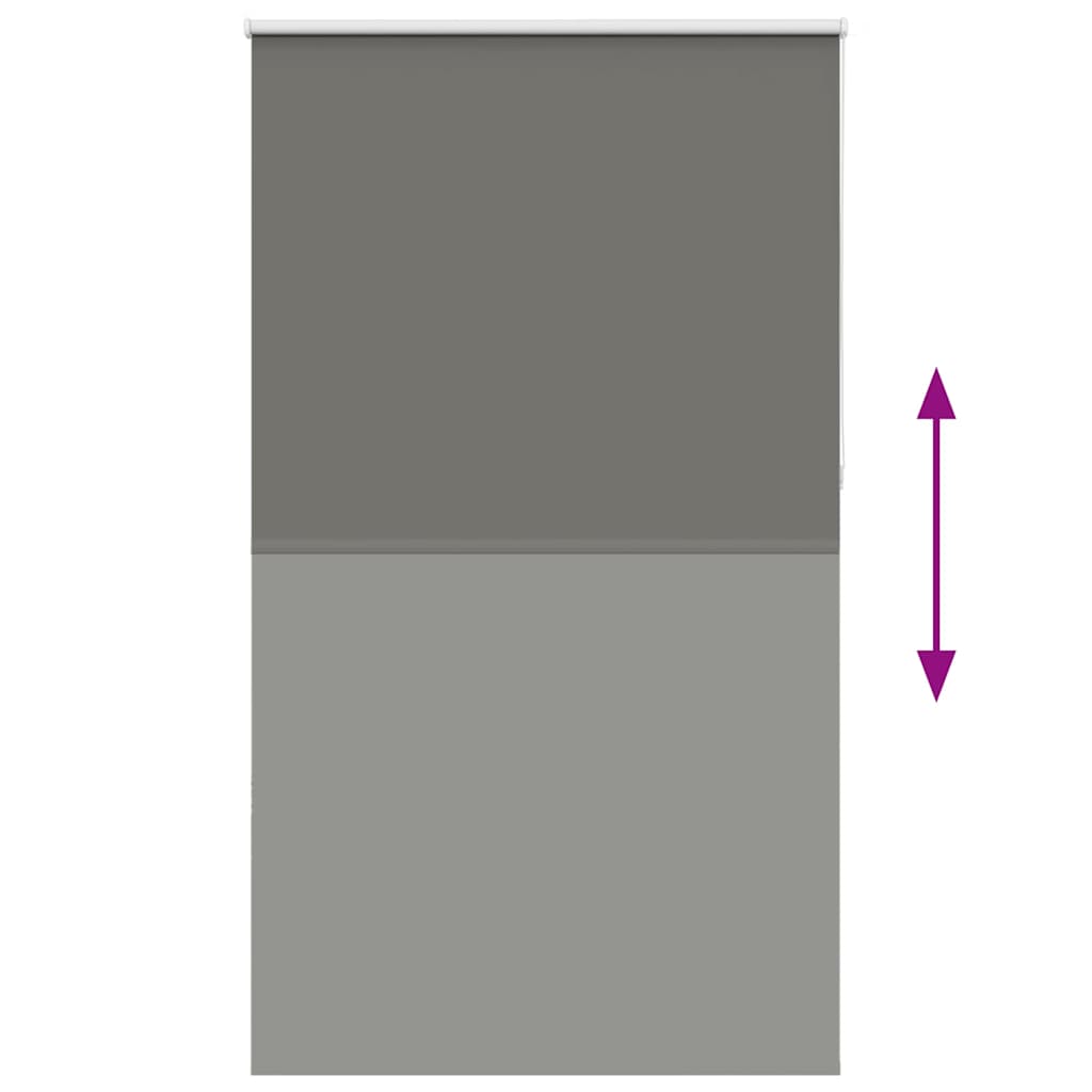 vidaXL Roller Blind Blackout γκρί 130x210 cm Πλάτος υφάσματος 126,6cm