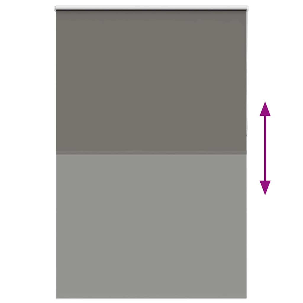 vidaXL Roller Blind Blackout γκρί 150x210 cm Πλάτος υφάσματος 146,6cm