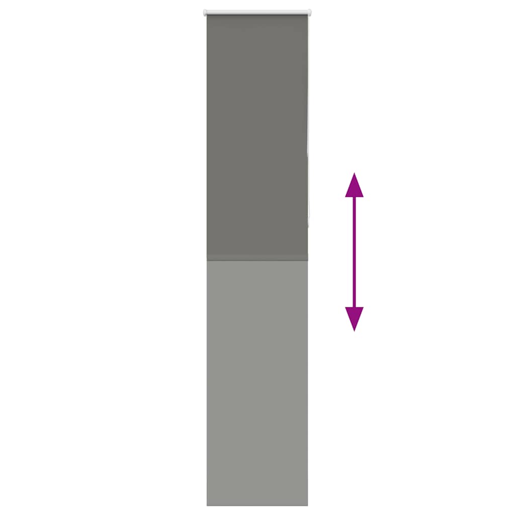 vidaXL Roller Blind Blackout γκρί 45x230 cm Πλάτος υφάσματος 40,7 cm