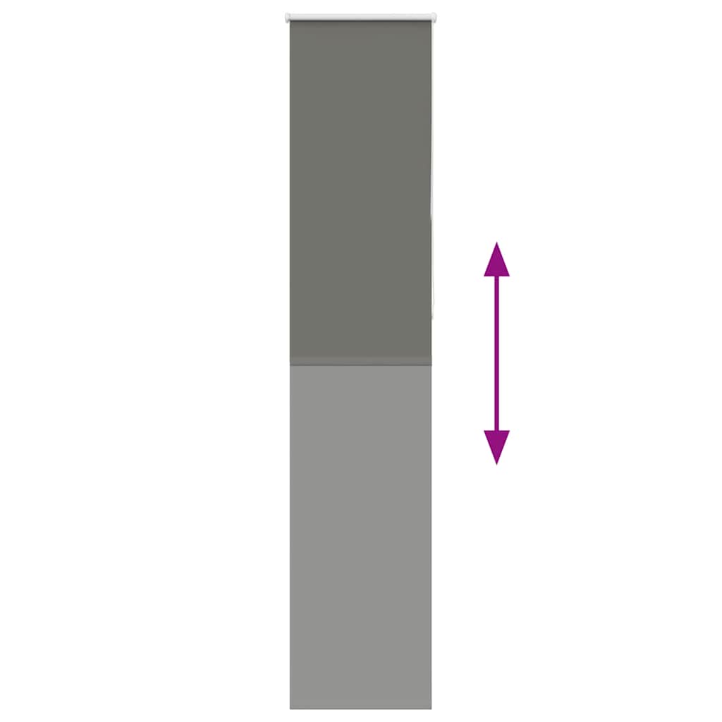 vidaXL Ρολέρ Μπλακάουτ γκρί 50x230 cm Πλάτος υφάσματος 45,7 cm