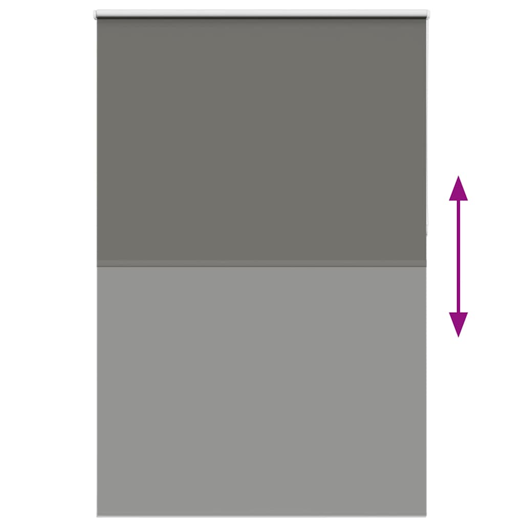 vidaXL Roller Blind Blackout γκρί 155x230 cm Πλάτος υφάσματος 151,6cm