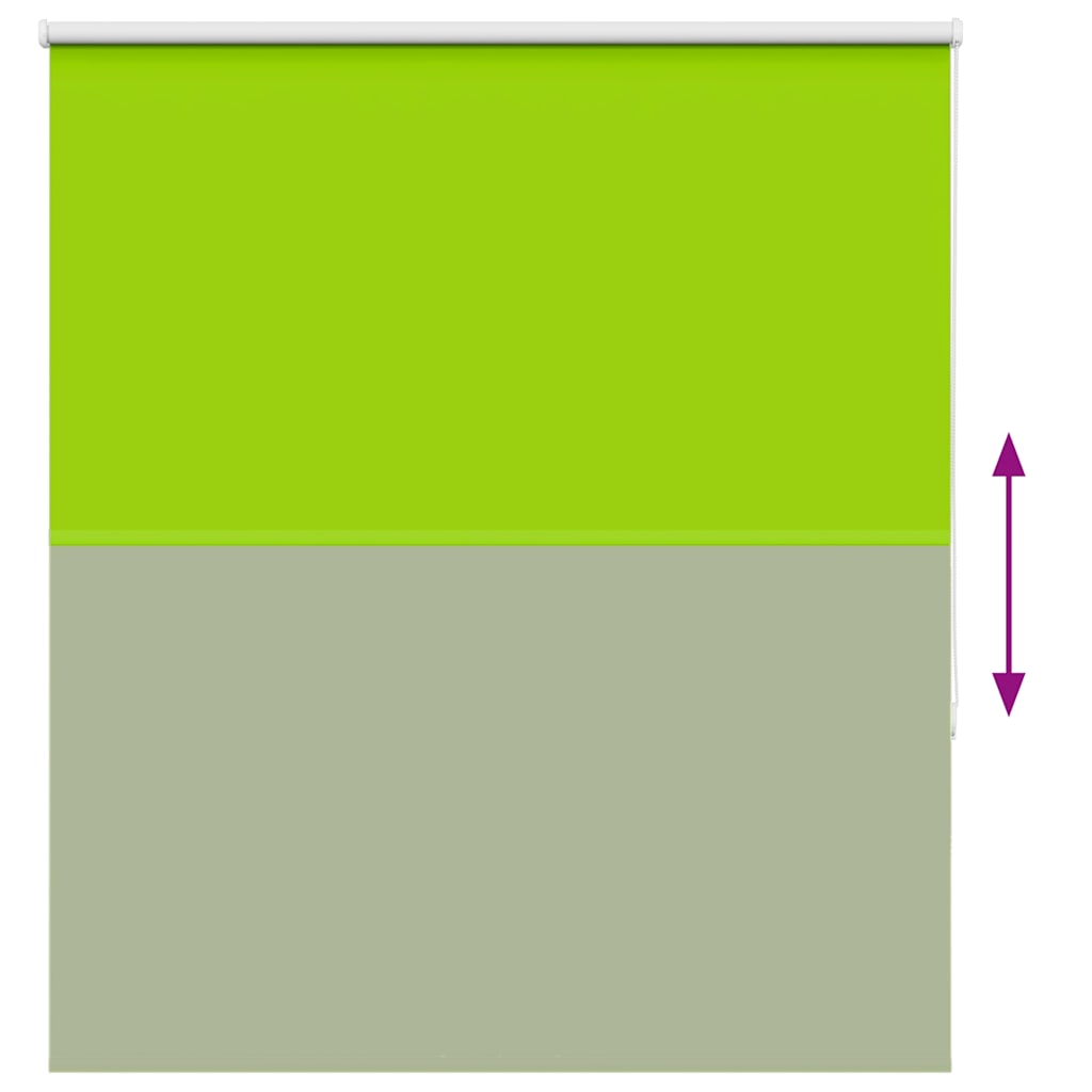 vidaXL Roller Blind Blackout φύλλα πράσινα 140x150 cm Πλάτος υφάσματος