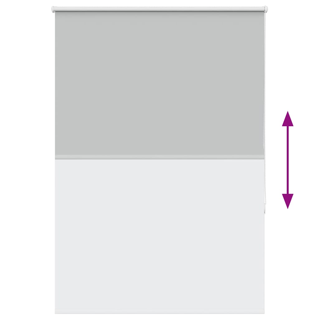 vidaXL Ρολέρ Μπλακάουτ ανοιχτό γκρι 95x130 cm Πλάτος υφάσματος 90,7 cm