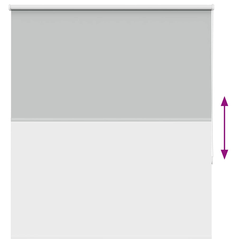 vidaXL Ρολέρ Μπλακάουτ ανοιχτό γκρι 125x130 cm Πλάτος υφάσματος