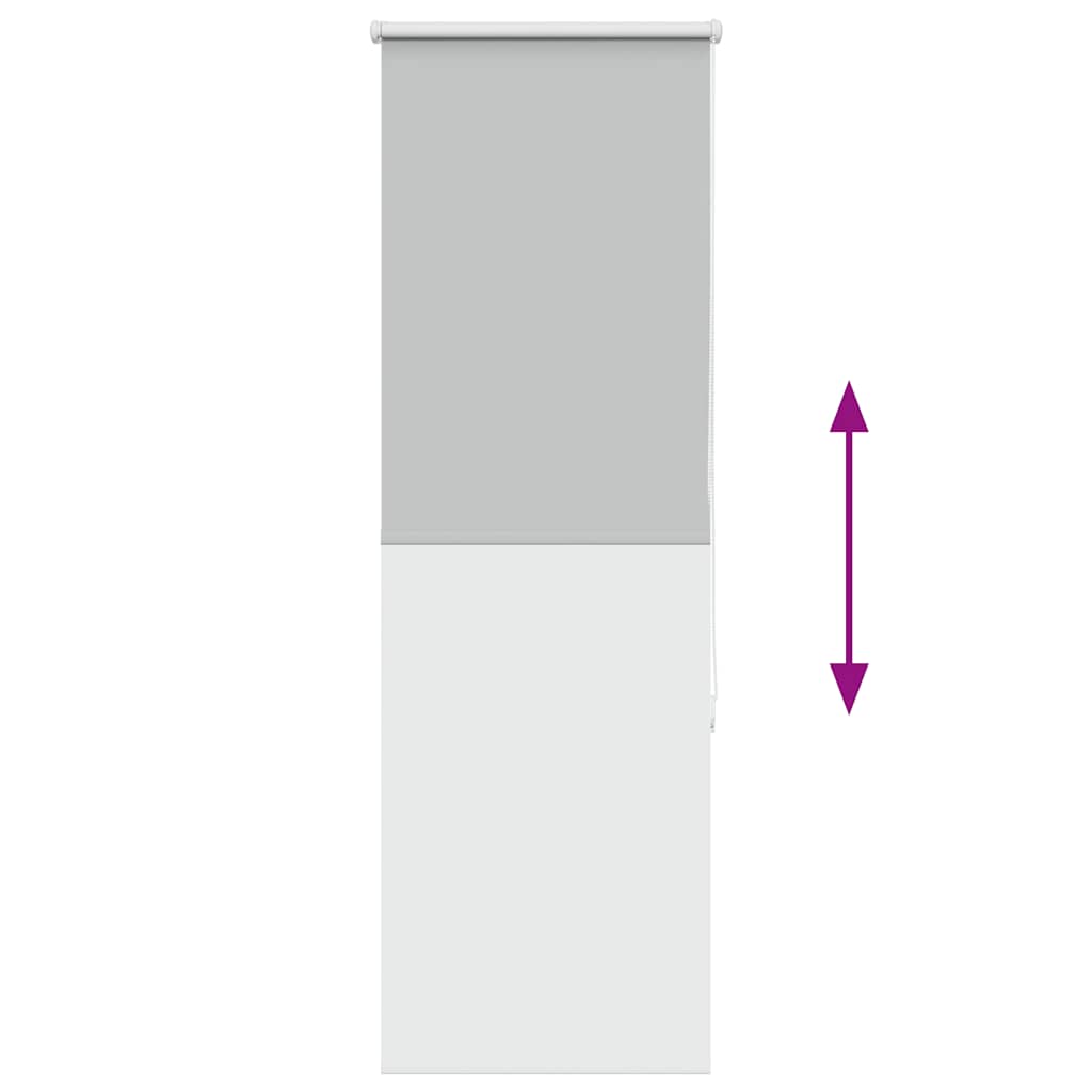 vidaXL Roller Blind Blackout ανοιχτό γκρι 55x150 cm Πλάτος υφάσματος