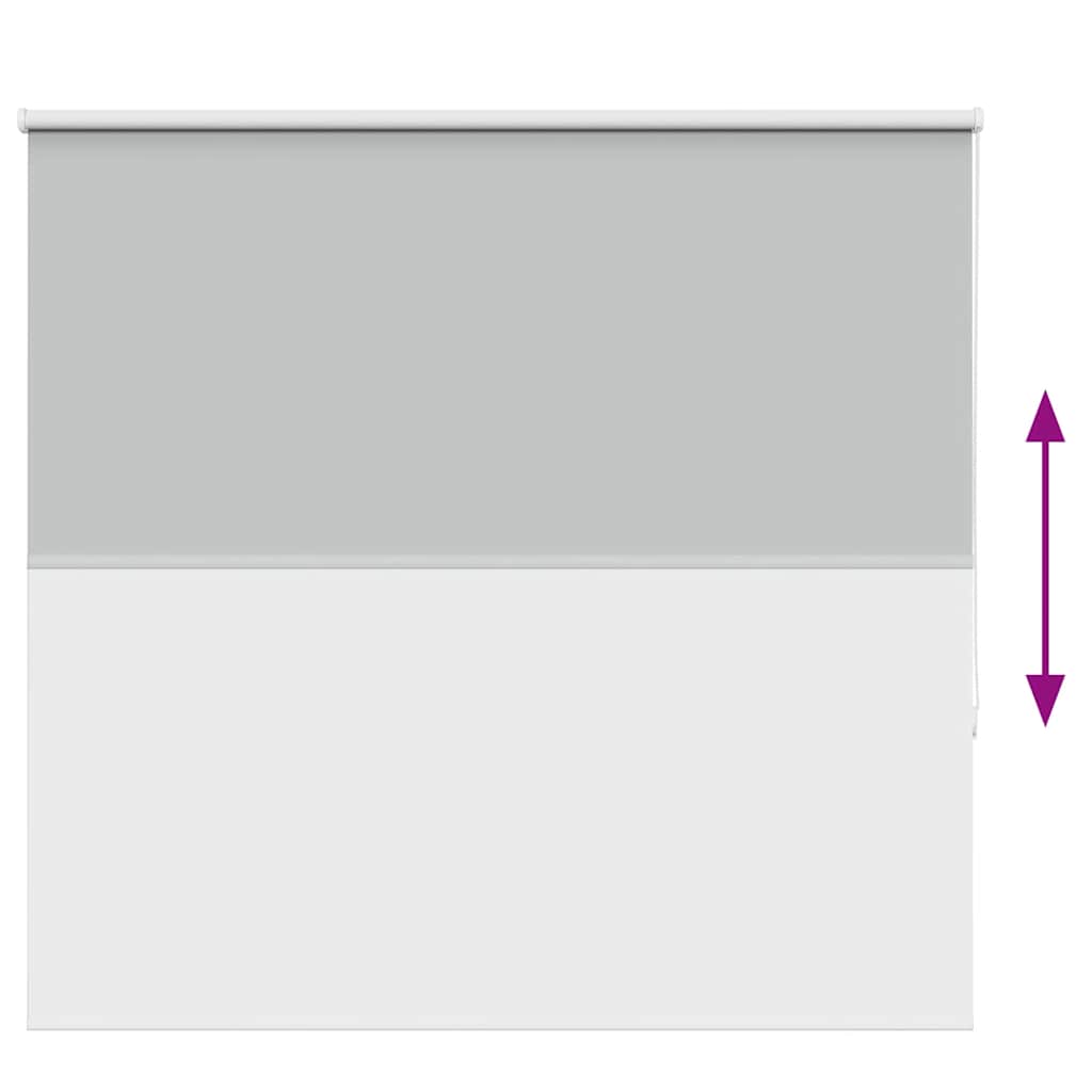 vidaXL Roller Blind Blackout ανοιχτό γκρι 155x150 cm Πλάτος υφάσματος