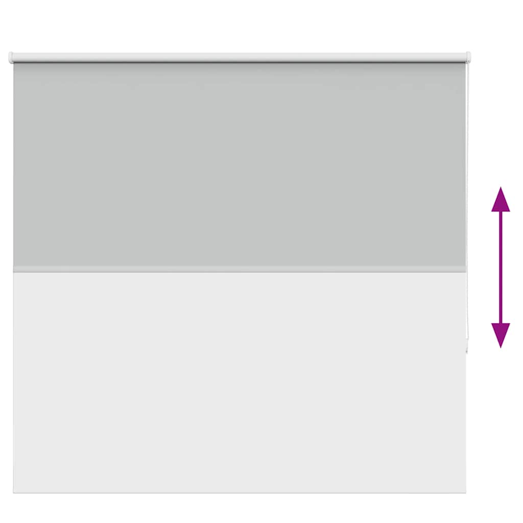 vidaXL Roller Blind Blackout ανοιχτό γκρι 160x150 cm Πλάτος υφάσματος