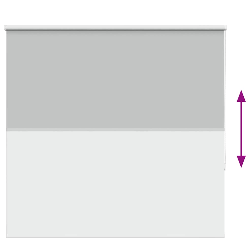 vidaXL Roller Blind Blackout ανοιχτό γκρι 165x150 cm Πλάτος υφάσματος