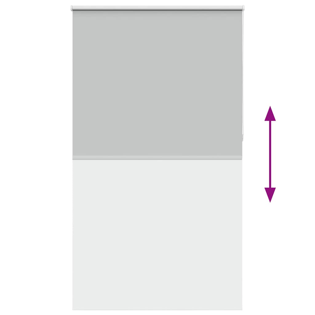 vidaXL Roller Blind Blackout ανοιχτό γκρι 140x210 cm Πλάτος υφάσματος