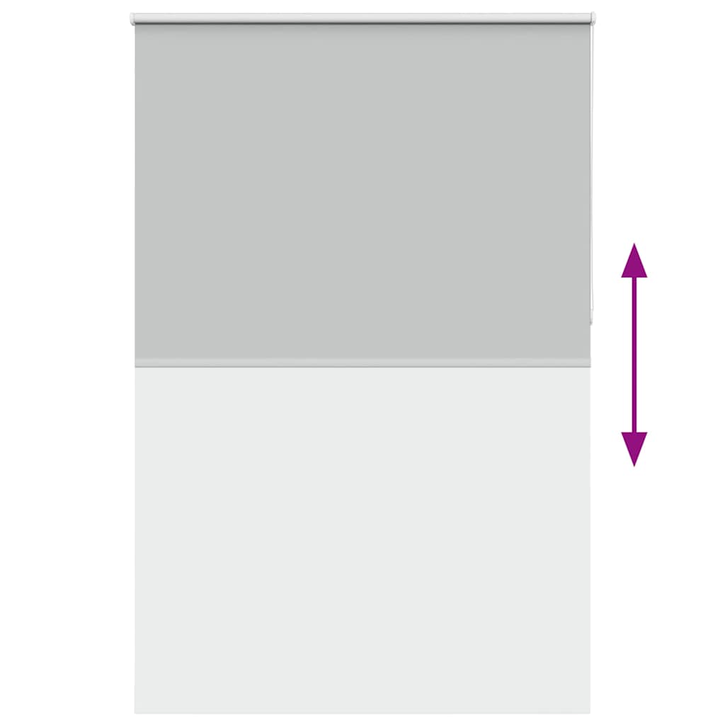 vidaXL Roller Blind Blackout ανοιχτό γκρι 145x210 cm Πλάτος υφάσματος