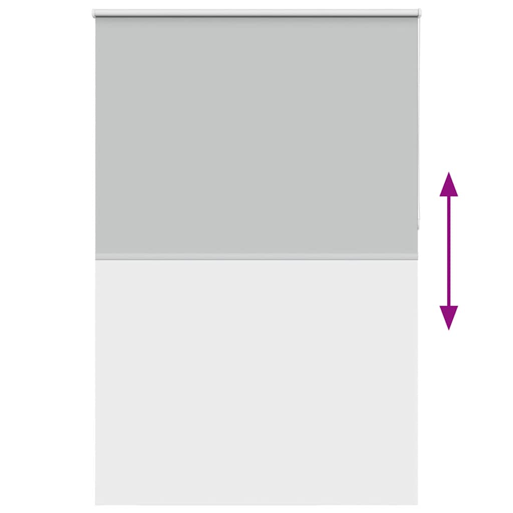 vidaXL Roller Blind Blackout ανοιχτό γκρι 160x210 cm Πλάτος υφάσματος