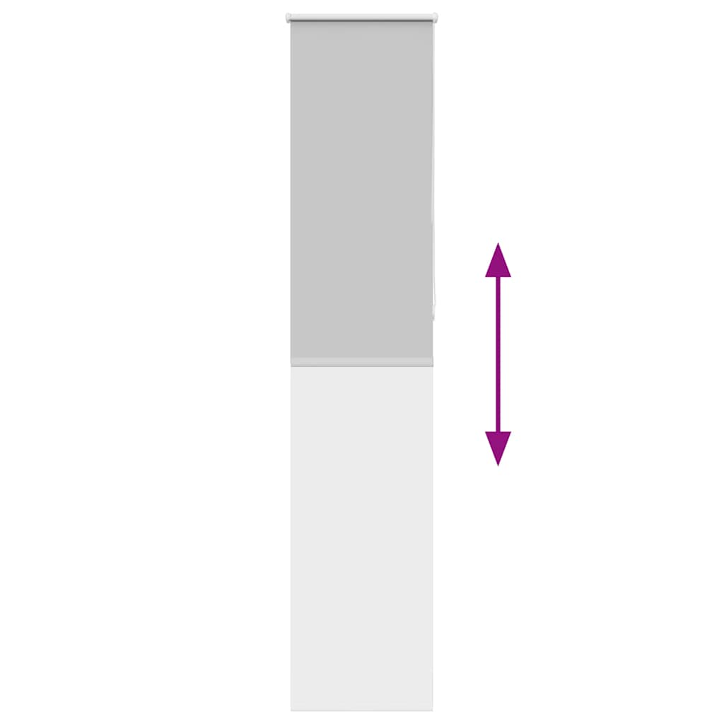 vidaXL Roller Blind Blackout ανοιχτό γκρι 55x230 cm Πλάτος υφάσματος