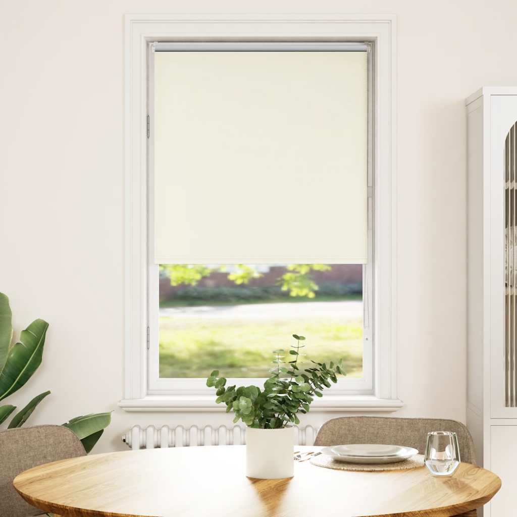 vidaXL Ρολέρ Μπλακάουτ Υπόλευκη 70x130 εκ. Πλάτος υφάσματος 65,7 εκ.