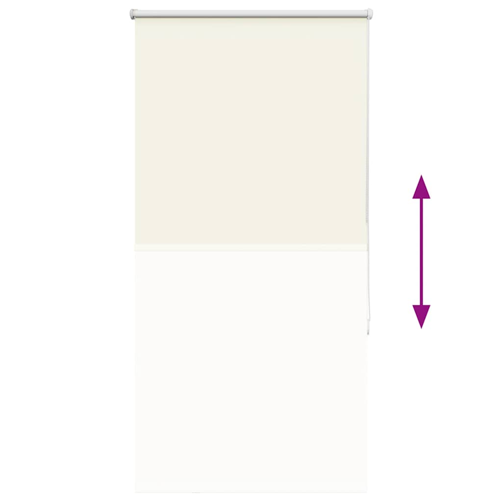 vidaXL Ρολέρ Μπλακάουτ Υπόλευκη 80x130 εκ. Πλάτος υφάσματος 75,7 εκ.