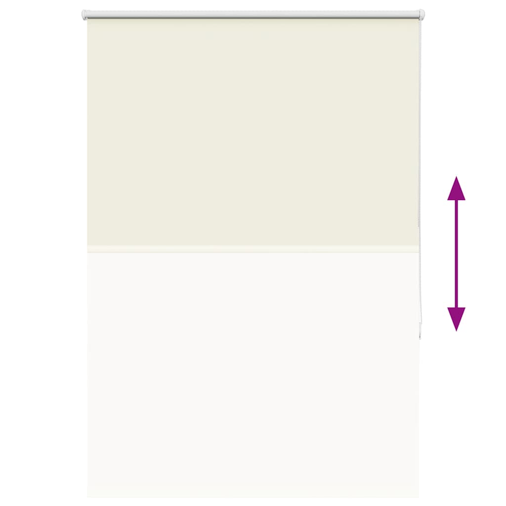 vidaXL Ρολέρ Μπλακάουτ Υπόλευκη 90x130 εκ. Πλάτος υφάσματος 85,7 εκ.