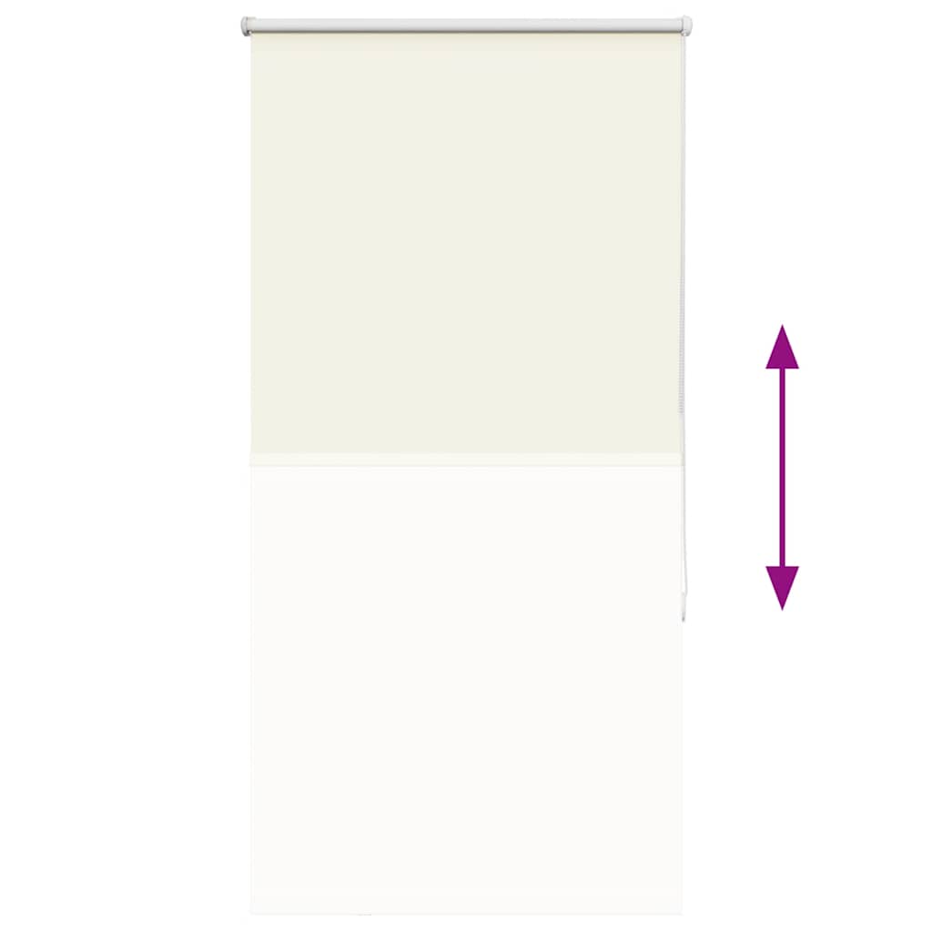 vidaXL Ρολέρ Μπλακάουτ Υπόλευκη 80x175 εκ. Πλάτος υφάσματος 75,7 εκ.