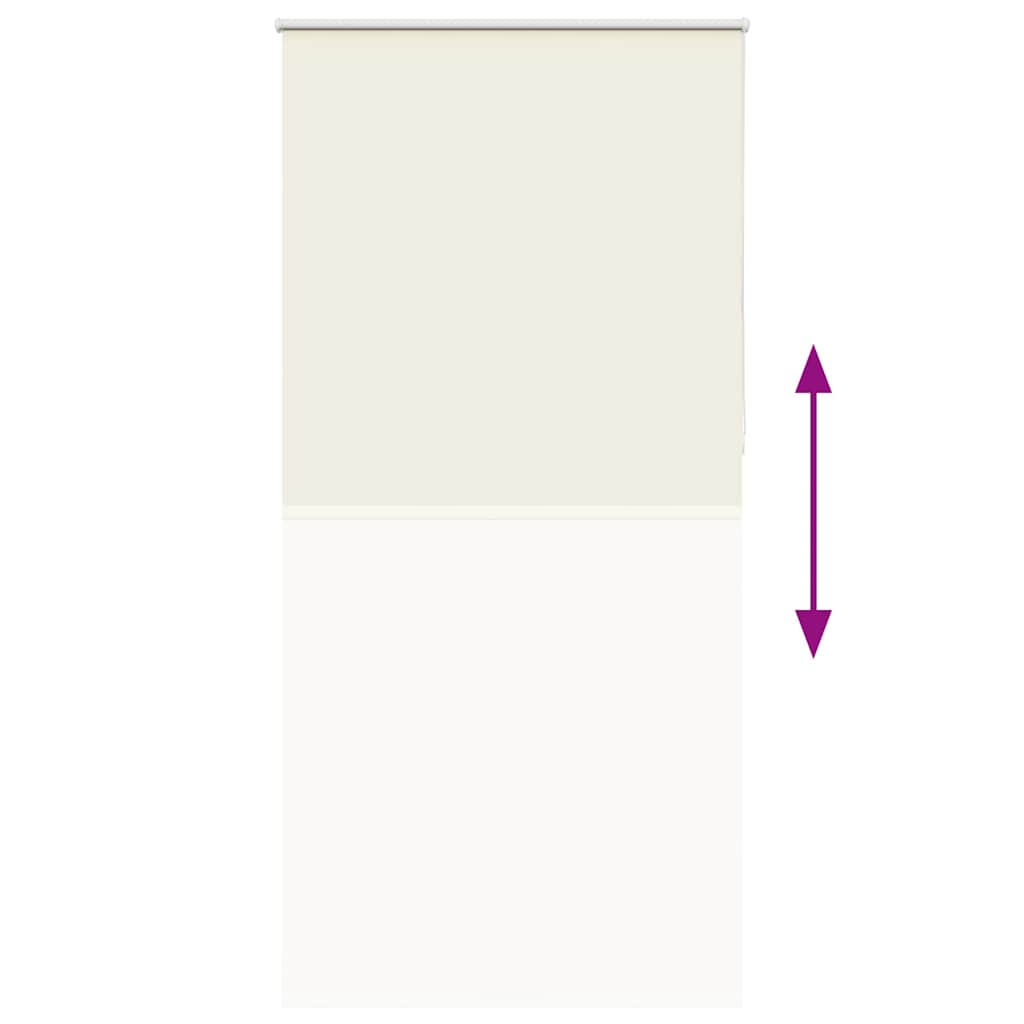 vidaXL Ρολέρ Μπλακάουτ Υπόλευκη 105x210 εκ. Πλάτος υφάσματος 100,7 εκ.